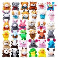 JOYIN Mini Animal Plush Toy Assortment, Small Animals Plush Keychain Decoration