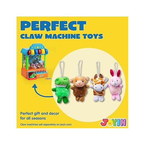  JOYIN Mini Animal Plush Toy Assortment, Small Animals Plush Keychain Decoration