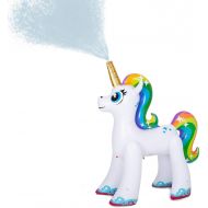 JOYIN Inflatable Unicorn Yard Sprinkler, Lawn Sprinkler for Kids, 4 Feet Tall