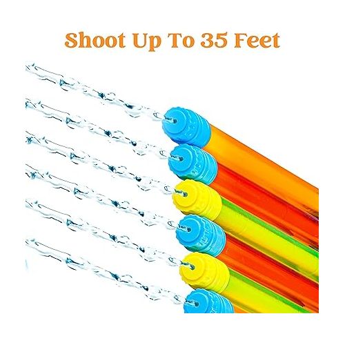  JOYIN 12 Pack Water Soaker Bulk, 16.5” Summer Water Blasters Squirt Guns for Kids Outdoor Swimming Pool, Backyard, Beach Water Game Water Fighting Play Toys