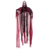 [아마존 핫딜] [아마존핫딜]JOYIN 5.6 Ft. Animated Hanging Screaming Ghost Decoration, Halloween Skeleton Grim Reaper Door or Wall Curtain for Haunted House Prop Decor
