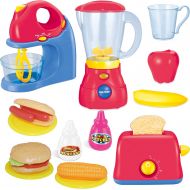 [아마존 핫딜] JOYIN Assorted Kitchen Appliance Toys with Mixer, Blender and Toaster Play Kitchen Accessories