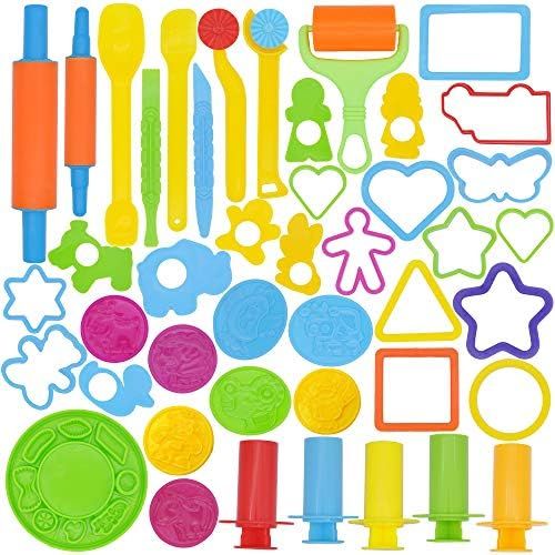  [아마존베스트]Joyin Toy 44 Pieces Clay Dough Tools Kit with Models and Molds.