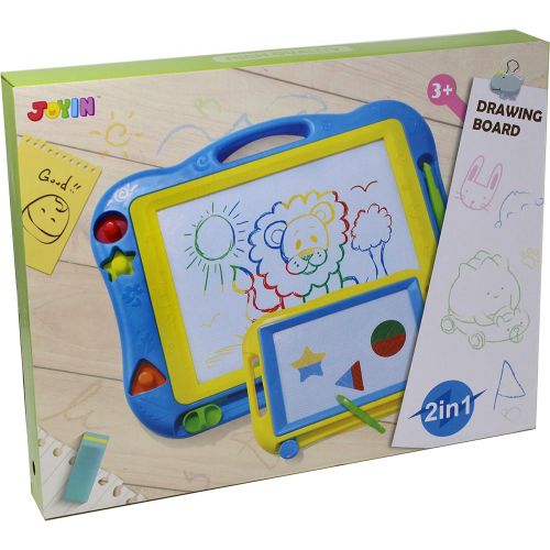  [아마존베스트]2 Magna Doodle Boards with Multi-Colors Drawing Screens, 13” x 17” Erasable Magnetic Drawing Sketch Board for Toddler Painting, Travel Gaming Pad Toy, Birthday Gift Present, Easter