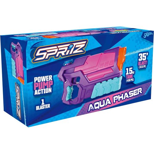  JOYIN Pink Aqua Phaser High Capacity Purple Water Gun Super Water Soaker Blaster Squirt Toy Swimming Pool Beach Sand Water Fighting Toy