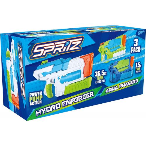  JOYIN 2 Aqua Phaser and 1 Hydro Enforcer High Capacity Water Gun Super Water Soaker Blaster Squirt Toy Swimming Pool Beach Sand Water Fighting Toy