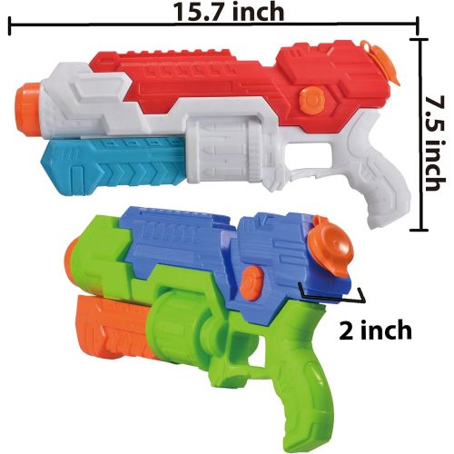  JOYIN 2 Pack Super Water Blaster Shoot Up to 36 Feet High Capacity Water Soaker Blaster Squirt Toy Water Gun Swimming Pool Beach Sand Water Fighting Toy