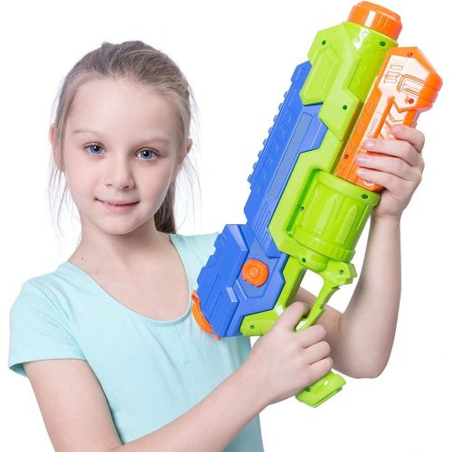  JOYIN 2 Pack Super Water Blaster Shoot Up to 36 Feet High Capacity Water Soaker Blaster Squirt Toy Water Gun Swimming Pool Beach Sand Water Fighting Toy