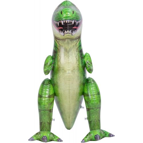  JOYIN 37” T-Rex Dinosaur Inflatable, Tyrannosaurus Rex Inflatable Dinosaur Toy for Pool Party Decorations, Dinosaur Birthday Party Gift for Kids and Adults