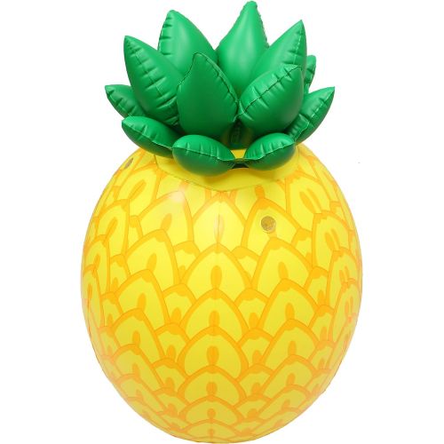  JOYIN Inflatable Tropical Pineapple Sprinkler, 35” Lawn Sprinkler for Kids Water Toy for Boys Girls Water Party Outdoor Sprinkler for Water Fun