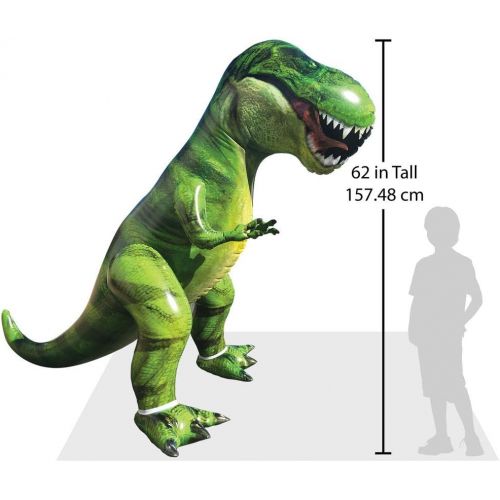  JOYIN Giant T-Rex Dinosaur Inflatable for Pool Party Decorations, Birthday Party Gift for Kids and Adults (Over 5Ft. Tall)