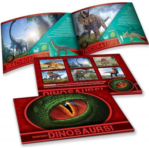  JOYIN 12-in-1 Realistic Jurassic Colossal Dinosaur Figures Playset with Educational Booklet for Kids, School Classroom Rewards, Carnival Prizes, Class Material, and Birthday Presen