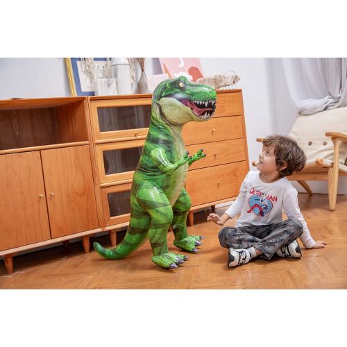  JOYIN 37” T-Rex Dinosaur Inflatable, Tyrannosaurus Rex Inflatable Dinosaur Toy for Pool Party Decorations, Dinosaur Birthday Party Gift for Kids and Adults