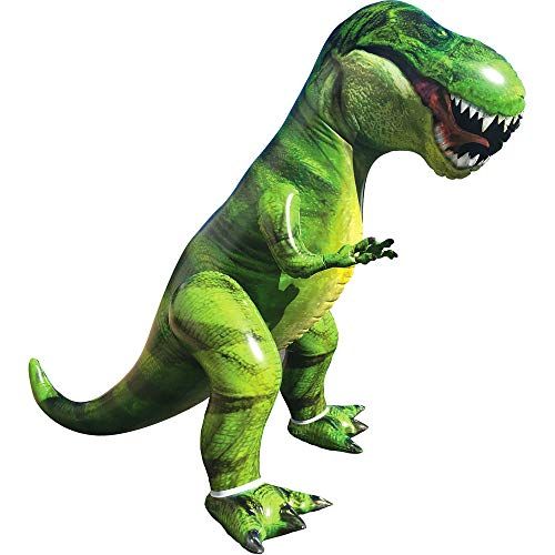  JOYIN Giant T-Rex Dinosaur Inflatable for Pool Party Decorations, Birthday Party Gift for Kids and Adults (Over 5Ft. Tall)