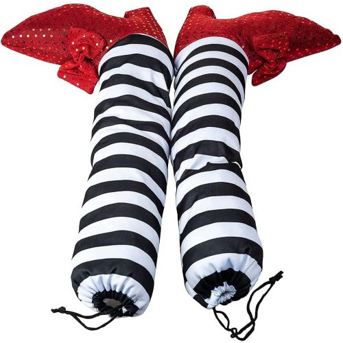  할로윈 용품JOYIN 2 Pieces 21 Halloween Wicked Witch Legs with Stakes, Halloween Witch Prop Decoration, Halloween Outdoor, Lawn, Yard and Patio Decor