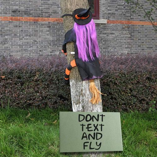  할로윈 용품JOYIN Crashing Witch into Tree Halloween Decoration