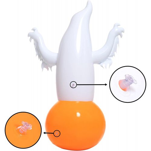  할로윈 용품JOYIN 4.5ft Halloween Inflatable Ghost on Pumpkin Tumbler Prop Decoration for Halloween Indoor and Outdoor Party Decorations, Haunted House Decorations, Yard Decorations