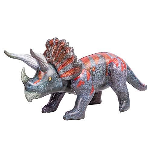  할로윈 용품JOYIN 63 Triceratops Inflatable Dinosaur Toy for Pool Party Decorations, Birthday Party Gift, Gift for Kids and Adults