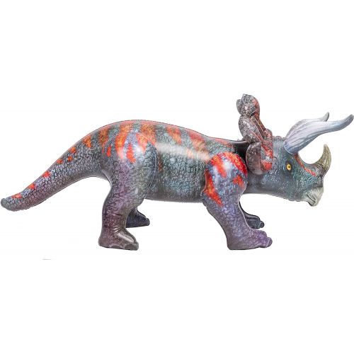  할로윈 용품JOYIN 63 Triceratops Inflatable Dinosaur Toy for Pool Party Decorations, Birthday Party Gift, Gift for Kids and Adults