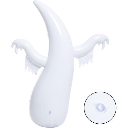  할로윈 용품JOYIN Halloween Inflatable Ghost Tumbler Decoration, 4.5 FT Halloween Inflatable White Ghost Tumbler Prop for Halloween Indoor Outdoor Party Decorations, Haunted House Decorations