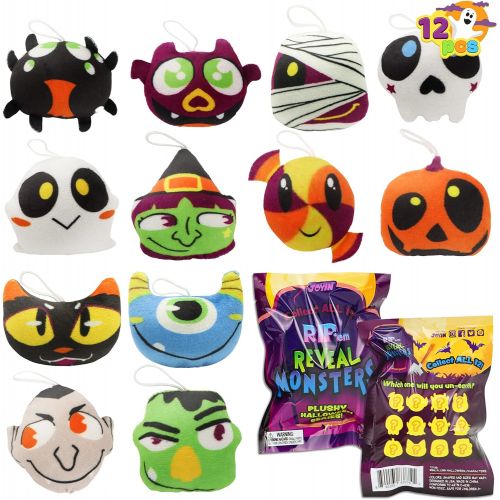  할로윈 용품JOYIN 12 pcs Halloween Mini Plush Characters with Blind Bag Surprise Bag Mini Halloween Plush Toy Assortments for Kids Halloween Party Favors, Trick or Treat, Halloween Gift Exchan