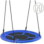 [아마존베스트]JOYMOR 40 Inch Diameter Round Oxford Detachable Swing with Adjustable Tree Rope,Great for Tree, Swing Set, Backyard, Playground, Playroom(Blue)