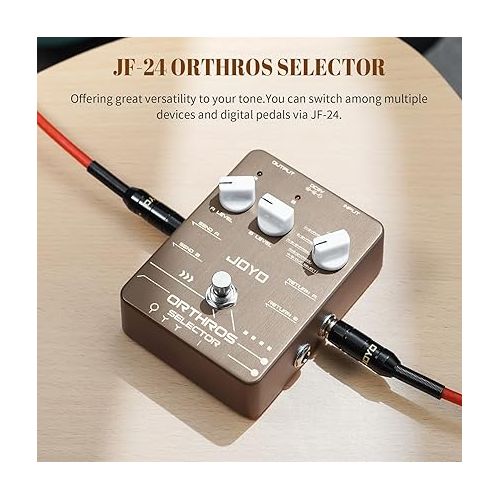  JOYO JF-24 Line Selector Guitar Pedals 6 Mode and JP-07 1200W AC Socket Wall Adapter Isolated DC Pedal Power Supply