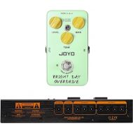 JOYO JF-25 Blues Overdrive Guitar Pedals True Bypass and JP-07 1200W AC Socket Wall Adapter Isolated DC Pedal Power Supply