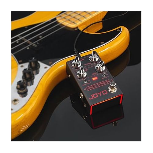  JOYO Bass Compressor Guitar Pedal,Bass High Gain Overdrive Effect Pedal and Buffer Tuner Pedal