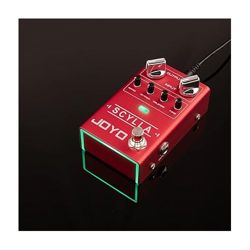  JOYO Bass Compressor Guitar Pedal,Bass High Gain Overdrive Effect Pedal and Buffer Tuner Pedal