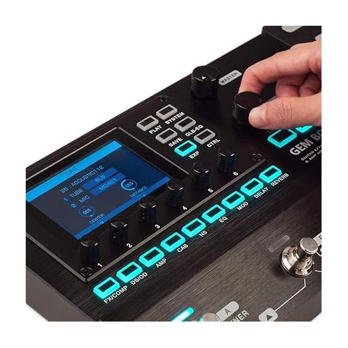  JOYO Guitar Multi Effect Processor with Expression Pedal with 157 Effect, 61 Preamp Modeling, 40 Drum Machine, IR Cab Simulation, Looper, Tap Tempo (GEM BOX III)