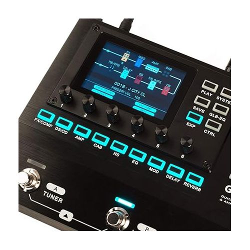  JOYO Guitar Multi Effect Processor with Expression Pedal with 157 Effect, 61 Preamp Modeling, 40 Drum Machine, IR Cab Simulation, Looper, Tap Tempo (GEM BOX III)