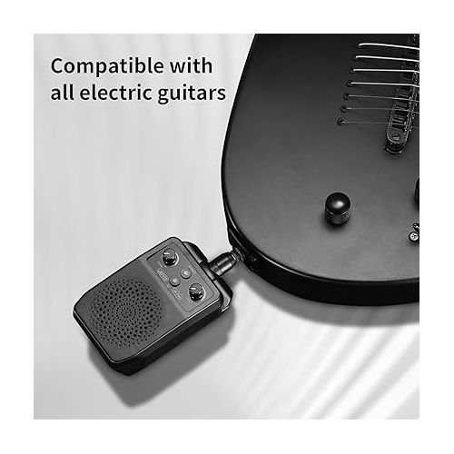  JOYO Mini Electric Guitar Amp 5W Rechargeable Guitar Amplifier Portable Bluetooth Practice Amp with 4 Effects, Black (JA-05G)