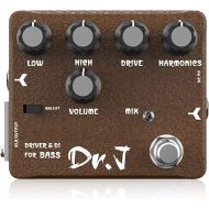 JOYO Bass Pedal of Overdrive Mic'd Tube Bass Amp Simulator Pedal Built-in DI & XLR Output for Effects Recording High-end Edition Dr.J Series (D53)