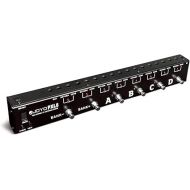 JOYO PXL8 Foot Pedal Controller 8 FX Loop Programmable Pedal Switcher with True Bypass (Black)