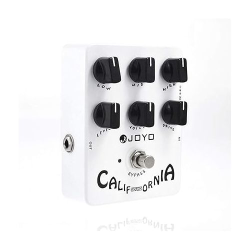  Joyo JF-15 California Sound Effects Pedal with Modern Ultra-High Gain Amp Simulator and Unique Voice Control