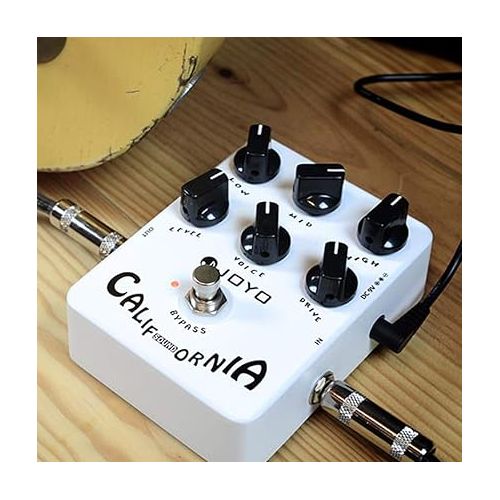  Joyo JF-15 California Sound Effects Pedal with Modern Ultra-High Gain Amp Simulator and Unique Voice Control