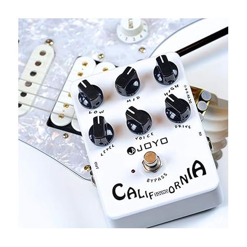  Joyo JF-15 California Sound Effects Pedal with Modern Ultra-High Gain Amp Simulator and Unique Voice Control