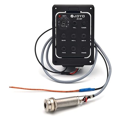  JOYO JE-307 5-Band EQ Equalizer Acoustic Guitar Piezo Pickup Preamp Tuner System with LCD Display