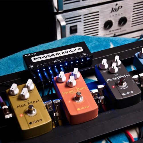  JOYO JP-02, Guitar Power Supply, Guitar Pedal Power Supply for Effect Pedal with Adapter