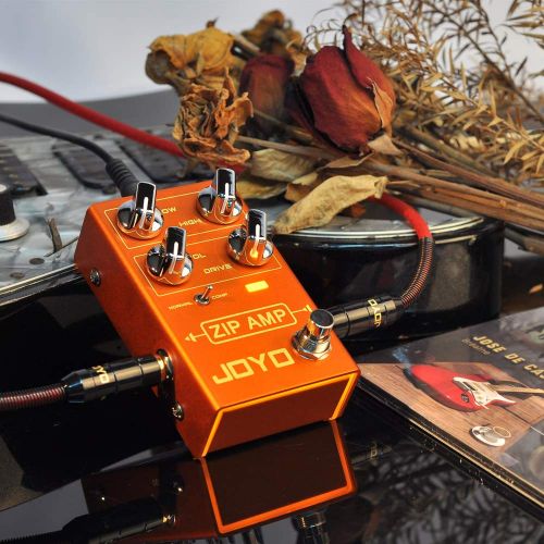  JOYO R-04 ZIP AMP Overdrive Pedal for Rocker, Guitar Effect Pedal, Strong Compression Overdrive Tone, True Bypass