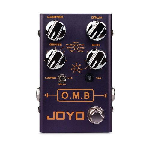  Guitar Effect Pedal, JOYO R-06 O.M.B LOOPER + Drum Machine, Electric Guitar Pedal Effect, Bypass