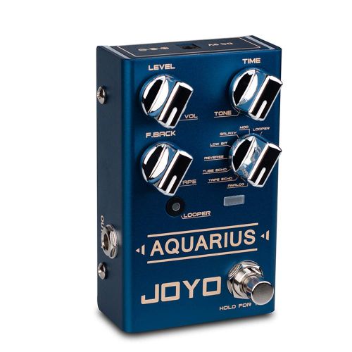  JOYO R-07 AQUARIUS Delay + LOOPER Multi Guitar Effect Pedal, Multieffects Pedal, with 8 Digital Delay Effects