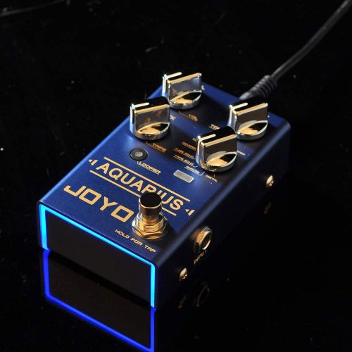  JOYO R-07 AQUARIUS Delay + LOOPER Multi Guitar Effect Pedal, Multieffects Pedal, with 8 Digital Delay Effects