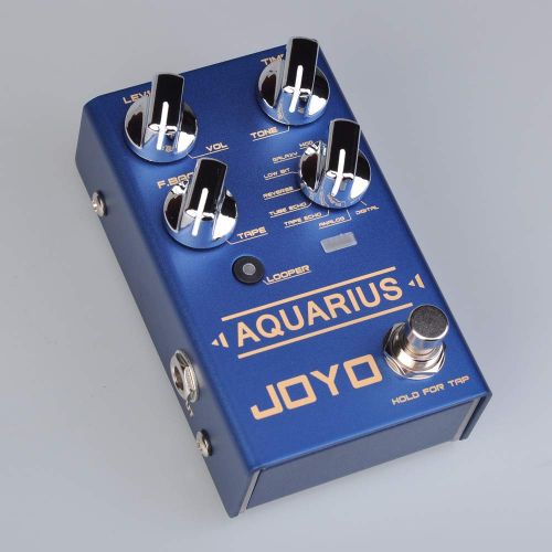  JOYO R-07 AQUARIUS Delay + LOOPER Multi Guitar Effect Pedal, Multieffects Pedal, with 8 Digital Delay Effects