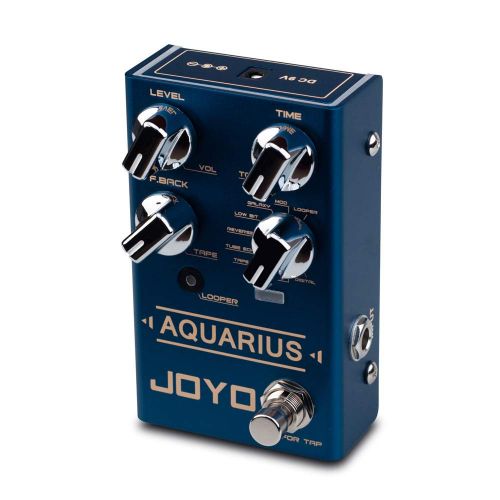  JOYO R-07 AQUARIUS Delay + LOOPER Multi Guitar Effect Pedal, Multieffects Pedal, with 8 Digital Delay Effects