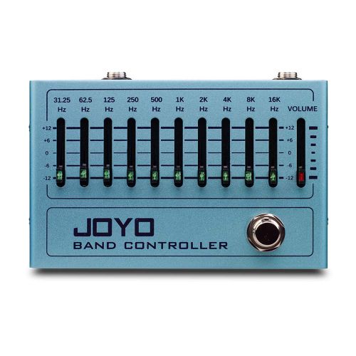  JOYO R-12 Band Controller Equalizer 10 Band EQ Pedal for Guitar and Bass, Guitar Effect Pedal, 31.25Hz to16kHz, True Bypass