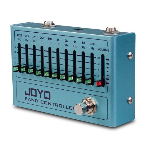  JOYO R-12 Band Controller Equalizer 10 Band EQ Pedal for Guitar and Bass, Guitar Effect Pedal, 31.25Hz to16kHz, True Bypass