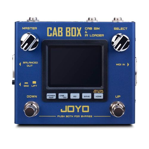  JOYO R-08 CAB BOX Multi Effect Pedal Support IR Loading AMP Pedal Effect, 4 Tube Power AMP Simulations, Multi Pedal