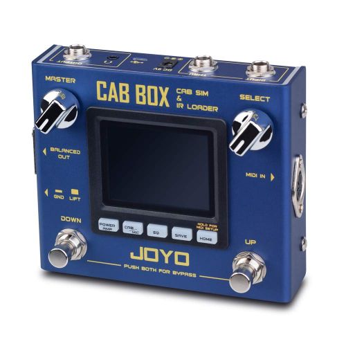  JOYO R-08 CAB BOX Multi Effect Pedal Support IR Loading AMP Pedal Effect, 4 Tube Power AMP Simulations, Multi Pedal